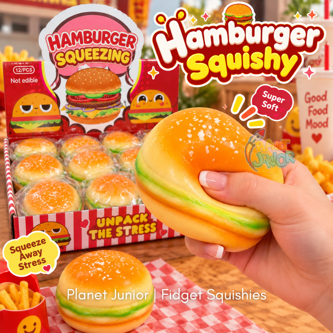 🍔 Burger Squishy Stress Relief Fidget | 1 Pc