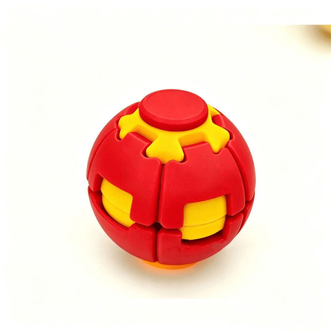 Colorful Press & Spin Fidget Ball Toy