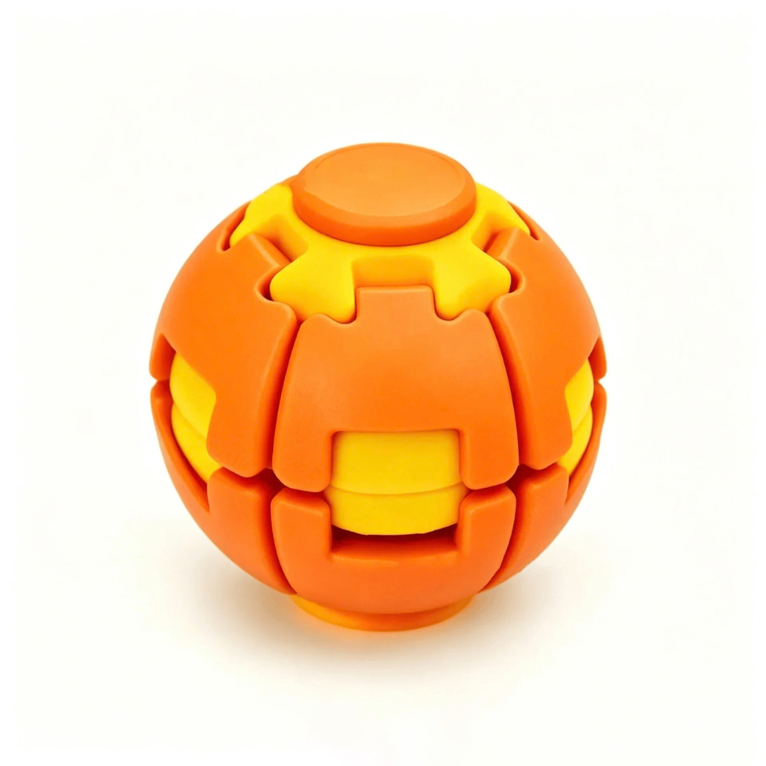 Colorful Press & Spin Fidget Ball Toy