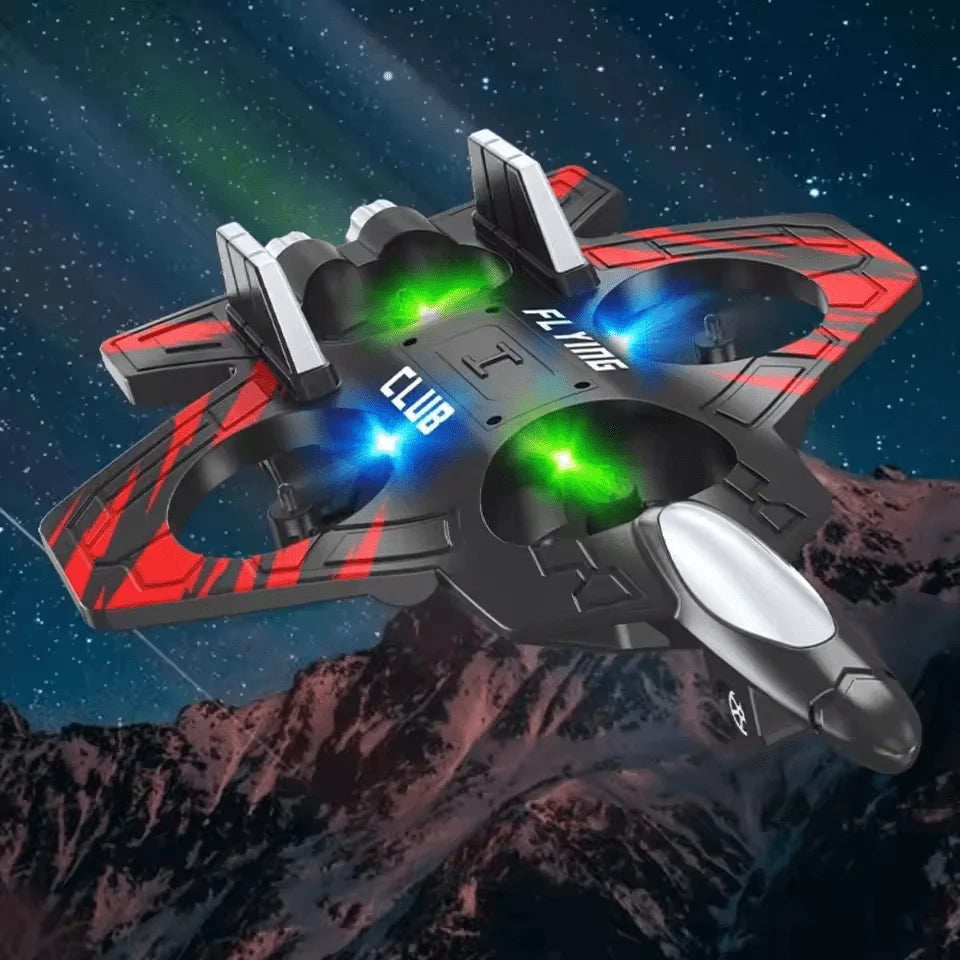 2.4GHz RC Fighter Jet with Headless Mode & LED Lights