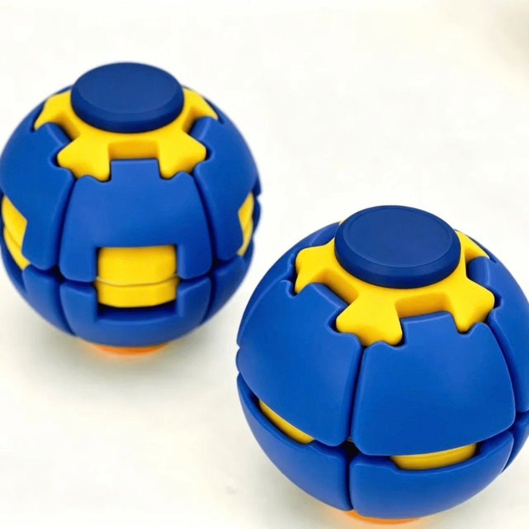 Colorful Press & Spin Fidget Ball Toy