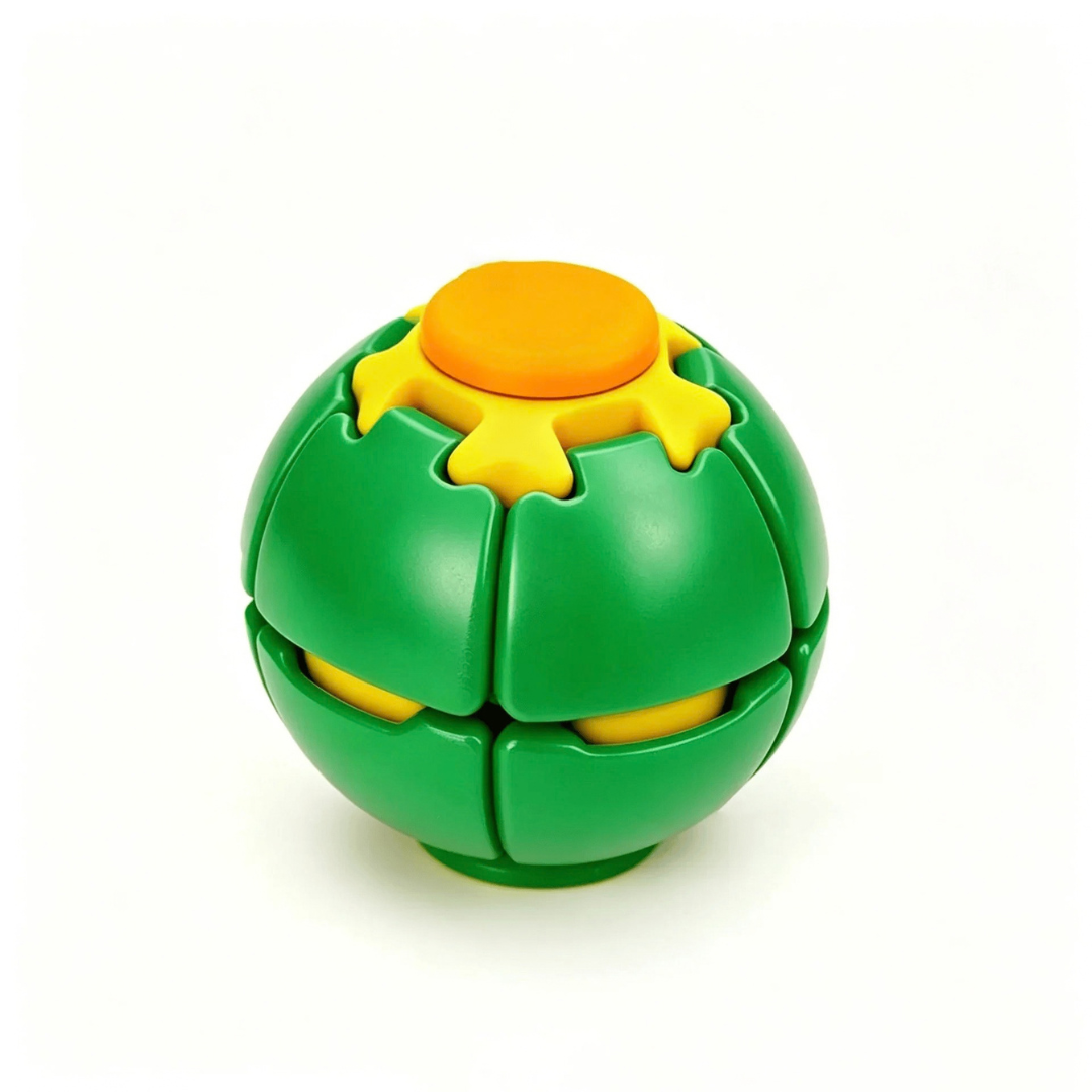 Colorful Press & Spin Fidget Ball Toy